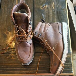 Rugged Brown Leather Boots